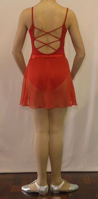 So Danca Leotard red with fancy back